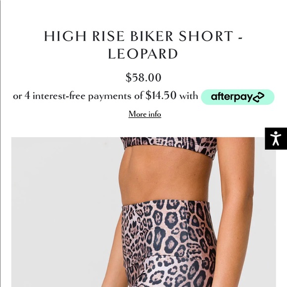 Onzie leopard bike shorts - Picture 5 of 13